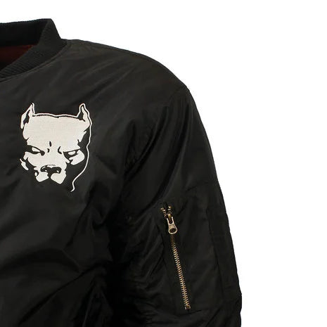 SEPHOFFICIAL™ Bomber MA-1 Hardcore Pitbull Deutschland gesticktes Logo